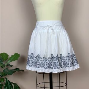 Lucky Brand White Boho Skirt - Size Medium